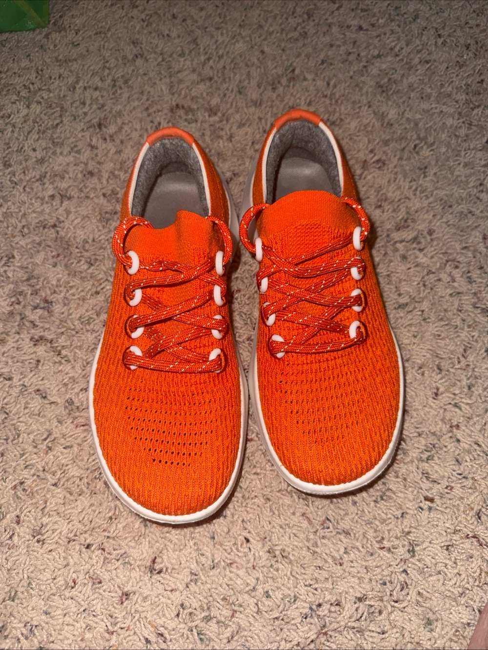 Allbirds Tree Dasher 2 Womens 6 Orange Running Shoes Knit Sneakers Lace Up